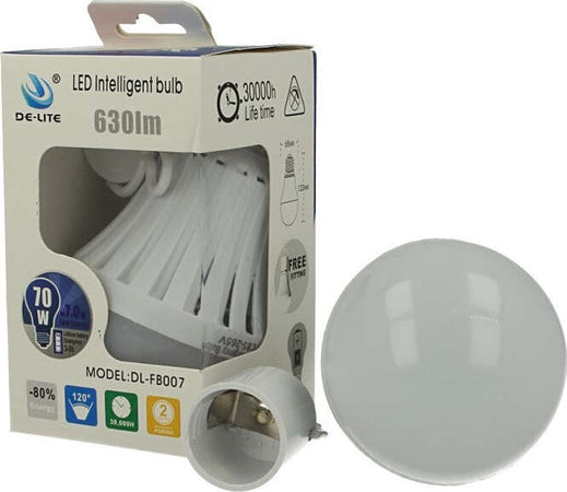 2-Lampade-Led-E27-A60-Luce-Emergenza-7W-Ricaricabile-Intelligente-Anti-Blackout-Gancio-Incluso-A2Zworld