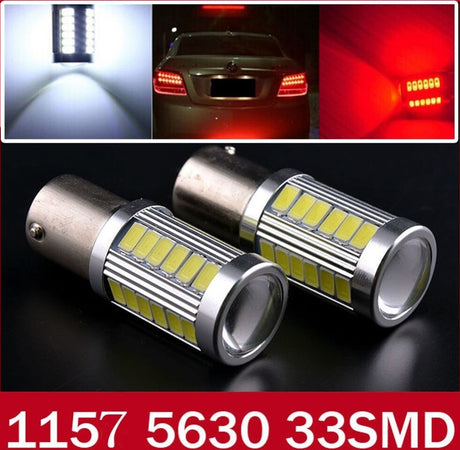 2 LAMPADINE LUCE POSIZIONE LUCI POSTERIORI STOP BAY15D 33 LED SMD 12 - 24 VOLT Auto e Moto/Parti per auto/Luci lampadine e indicatori/Lampadine/Lampadine per esterno Trade Shop italia - Napoli, Commerciovirtuoso.it
