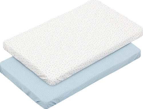 2 Lenzuolo Regolabile - Culla  Forest Azzurro Casa e cucina/Tessili per la casa/Biancheria per culle e lettini/Biancheria bebè/Lenzuola da culla La Casa Del Bebè - Napoli, Commerciovirtuoso.it