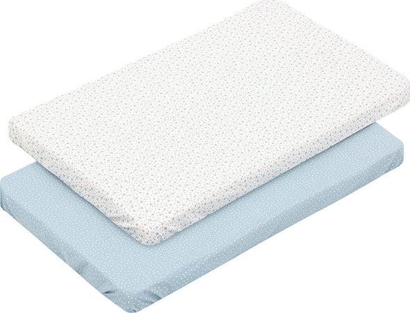 2 Lenzuolo Regolabile - Culla  Forest Azzurro Casa e cucina/Tessili per la casa/Biancheria per culle e lettini/Biancheria bebè/Lenzuola da culla La Casa Del Bebè - Napoli, Commerciovirtuoso.it