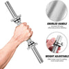 2-Manubri-Filettati-Da-30cm-Per-Sollevamento-Pesi-Sport-Allenamento-Palestra