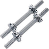 2-Manubri-Filettati-Da-40cm-Per-Sollevamento-Pesi-Sport-Allenamento-Palestra