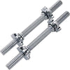 2-Manubri-Filettati-Da-40cm-Per-Sollevamento-Pesi-Sport-Allenamento-Palestra