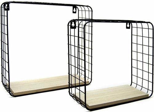 2 Mensole Da Parete Moderne Design Cubo Mensola Scaffale Legno Metallo Nero Casa, arredamento e bricolage > Arredamento > Mobili e Accessori Trade Shop italia - Napoli, Commerciovirtuoso.it