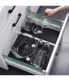 2 Organizer Divisori Separatori Per Cassetti Mobili Cucina Stoviglie Regolabili