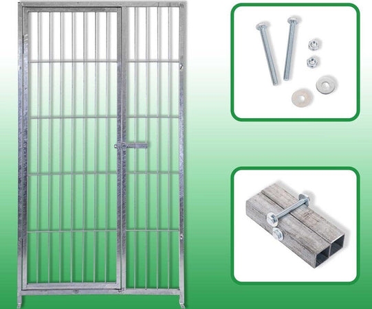 2 Pannelli di Recinzione con Porta Zincatura a Caldo da 1xh1,80 Metri Fai da te/Prodotti per la costruzione/Materiali da costruzione/Pavimenti di legno e recinzioni/Materiali/Reti di acciaio zincato Ogomondo - Martina Franca, Commerciovirtuoso.it
