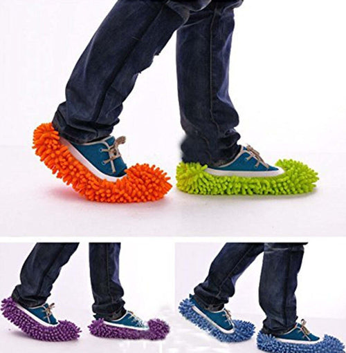 2 PANTOFOLE MOP PULISCI CASA PAVIMENTO IN MICROFIBRA COPRISCARPA CATTURA POLVERE Casa e cucina/Detergenti e prodotti per la pulizia/Mop bagnato e asciutto Trade Shop italia - Napoli, Commerciovirtuoso.it