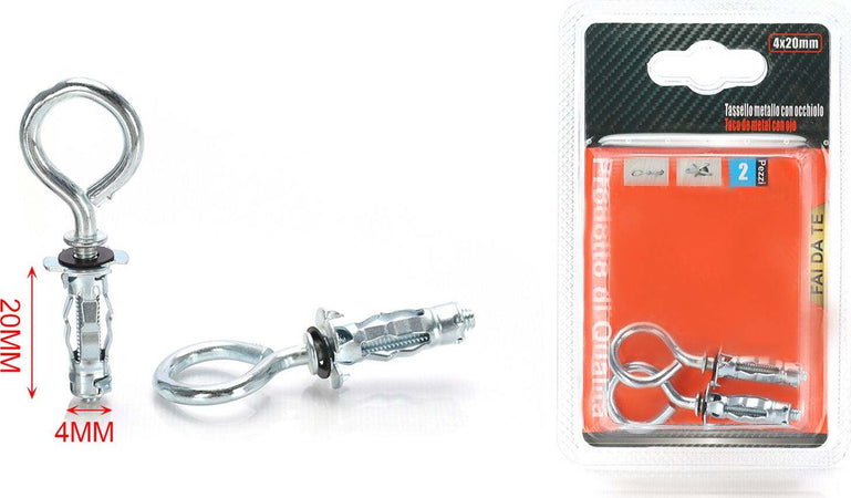 2-pcs-Tasselli-con-Occhiolo-in-Metallo-4x20mm-A2Zworld