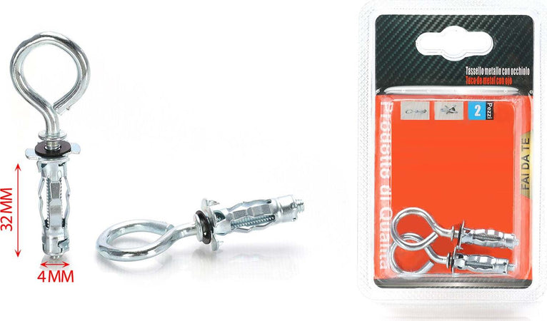 2-pcs-Tasselli-con-Occhiolo-in-Metallo-4x32mm-A2Zworld