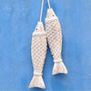 2 PESCI NELLA RETE IN LEGNO ARREDAMENTO DECORAZIONE CASA SEA STYLE  Trade Shop italia - Napoli, Commerciovirtuoso.it