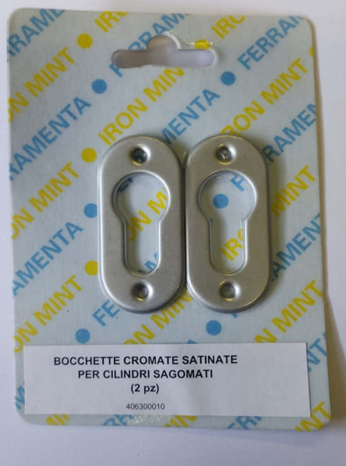 2-PEZZI---BOCCHETTE-CROMATE-SATINATE-PER-CILINDRI-SAGOMATI