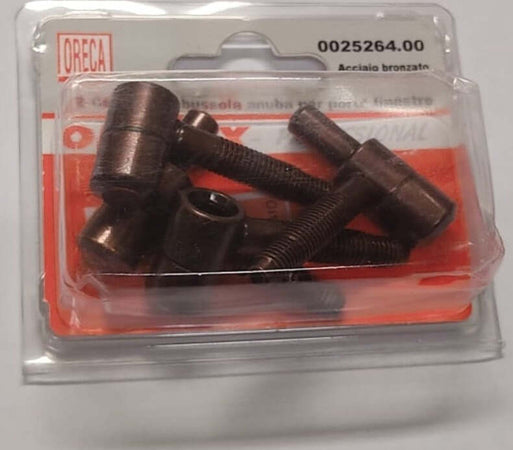 2-PEZZI---CERNIERA-A-BUSSOLA-ANUBA-A-DUE-CORPI---PER-PORTE-E-FINESTRE---IN-ACCIAIO-BRONZATO-14x50MM