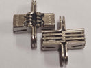 2-PEZZI---CERNIERA-INVISIBILE-IN-ACCIAIO-NICHELATO-CON-VITI---39x12MM