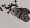 2-PEZZI---CERNIERE-A-BISCOTTO-SENZA-FERMO---IN-FERRO-BRONZATO-CON-VITI-80X30MM-**