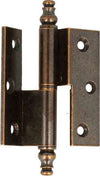 2-PEZZI---CERNIERE-CURVE-ALTE-OTTONE-BRONZATO---50x40MM---SINISTRA