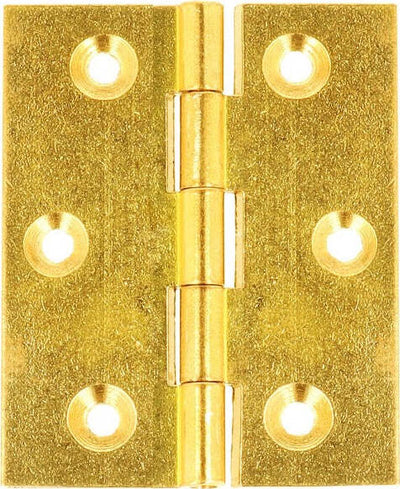 2-PEZZI---CERNIERE-FRESATE-PIANE-IN-OTTONE-40x35MM---A-SPINA-FISSA-CON-VITI