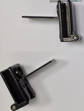 2-PEZZI---CERNIERE-PER-PORTE-A-VETRO-CON-BATTUTA-INTERNA---PER-ANTE-100x60x0,6cm.---COLORE-NERO---METALLO-NICHELATO-CON-VITI