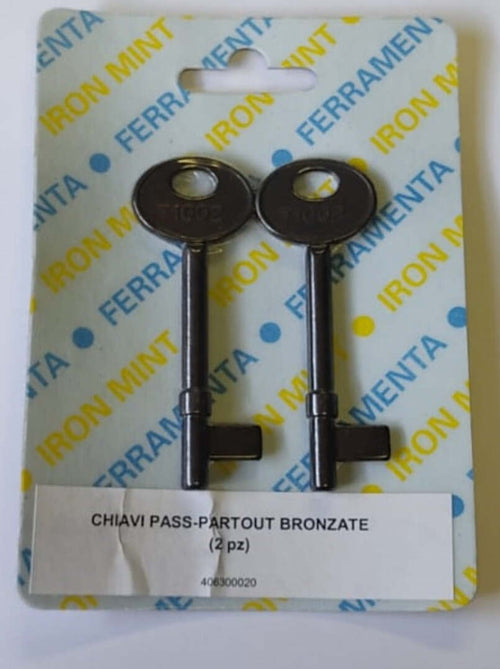 2-PEZZI---CHIAVE-PASS-PARTOUT-BRONZATE