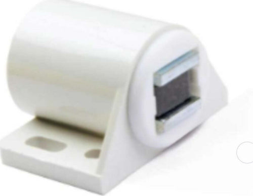 2-PEZZI---CHIUSURA-MAGNETICA-REGOLABILE-DA-APPLICARE---IN-PLASTICA-BIANCA-CON-VITI---FORZA-MAGNETICA-10Kg