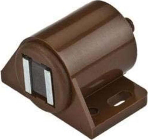 2-PEZZI---CHIUSURA-MAGNETICA-REGOLABILE-TIPO-DA-APPLICARE---CORPO-IN-PLASTICA-MARRONE-CON-VITI---FORZA-MAGNETICA-6Kg