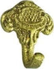 2-PEZZI---GANCI-DECORATIVI-IN-OTTONE-LUCIDO-PER-QUADRI---CON-CHIODI