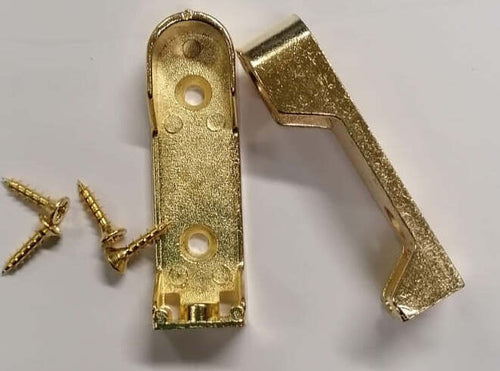 2-PEZZI---SUPPORTO-TUBI-OVALI-IN-ZAMA-OTTONATA-PER-ARMADI***