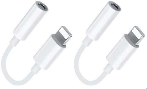 2 Pezzi Adattatore Cuffie per iPhone Lightning Jack 3.5 mm Aux Audio