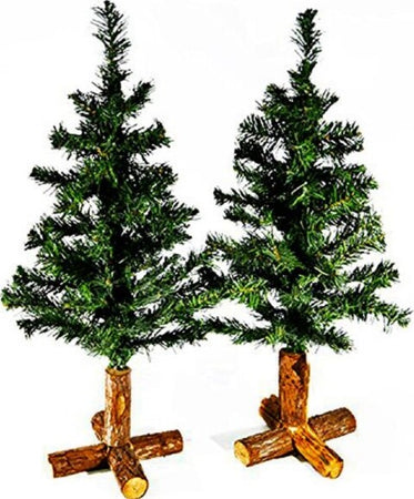 2 Pezzi Alberi Di Natale Con Base A Croce In Legno Alto 60 Cm Verde Casa e cucina/Decorazioni per interni/Addobbi e decorazioni per ricorrenze/Decorazioni natalizie/Oggettistica Trade Shop italia - Napoli, Commerciovirtuoso.it