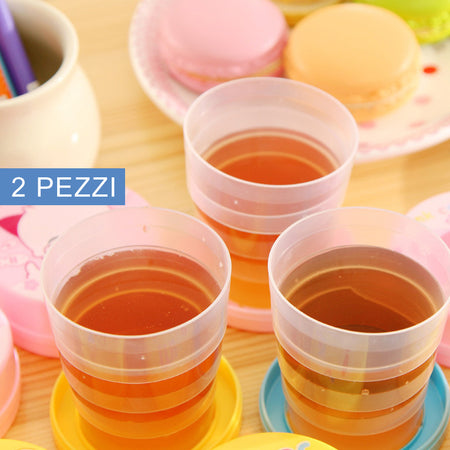 2 Pezzi Bicchiere Portatile Richiudibile Con Portapillole Anni 90 Colorato 100ml Casa e cucina/Hobby creativi/Materiali per hobby creativi/Forniture per feste/Stoviglie/Bicchieri Trade Shop italia - Napoli, Commerciovirtuoso.it