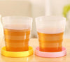 2-Pezzi-Bicchiere-Portatile-Richiudibile-Con-Portapillole-Anni-90-Colorato-100ml