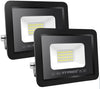2 Pezzi Faretti LED per Esterno ALTA LUMINOSITÀ 20W 2000lm 220V Impermeabile IP65 per Giardino Cortile Garage Piazza Bianco Freddo 6500K