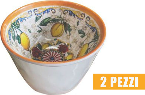 2 Pezzi Insalatiera Piccola Ciotola Carretto Siciliano Centro Tavola Decorazione Casa e cucina/Stoviglie/Piatti ciotole e vassoi/Ciotole/Insalatiere Trade Shop italia - Napoli, Commerciovirtuoso.it