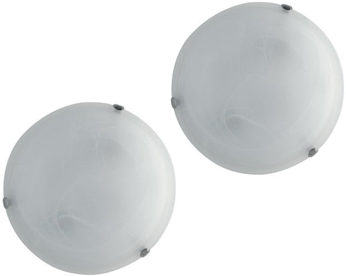 2 pezzi Plafoniera Applique Sferica Inspire Island Diametro 30 cm Alabastro E27 230V