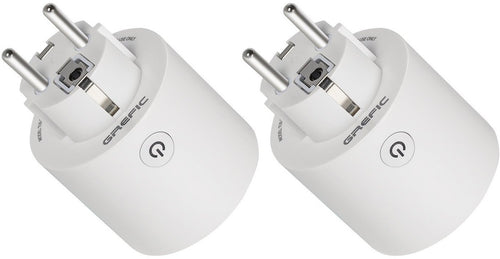 2 pezzi Presa Intelligente Wifi 10A Smart Plug alexa google timer remote control controllo vocale EU