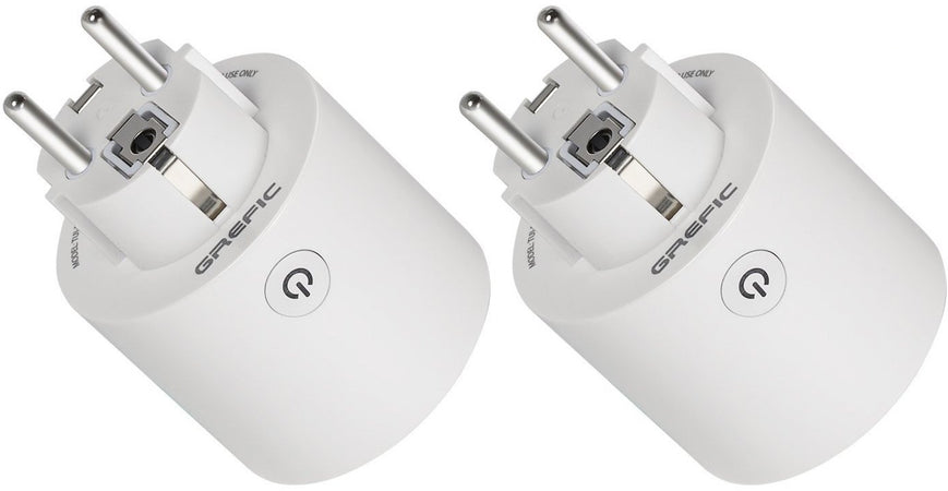 2 pezzi Presa Intelligente Wifi 10A Smart Plug alexa google timer remote control controllo vocale EU