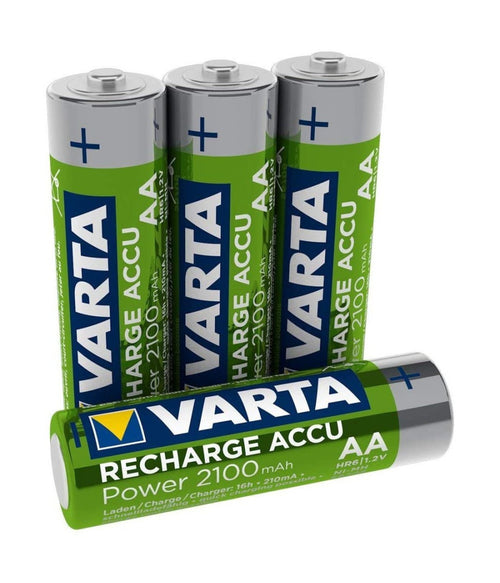 2 Pile Varta Stilo Batterie Aa Alkaline Ricaricabili 2100mah Nimh Hr6 1.2v Accu