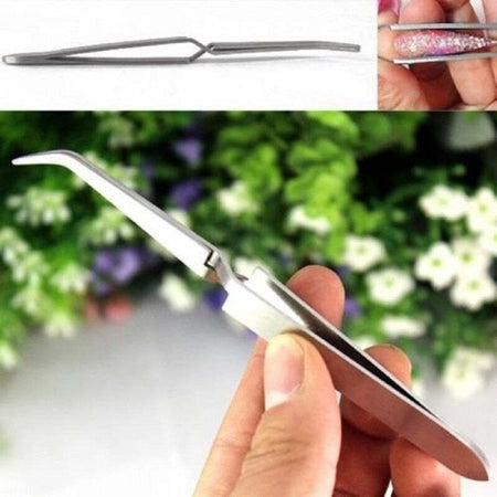 2 PINZETTE CLIP ACCIAIO MULTIFUNZIONE PUNTA CURVA PER UNGHIE TIPS PRELIEVO STRASS GLITTER NAIL ART Bellezza/Manicure e pedicure/Decorazioni per unghie/Attrezzatura per Nail Art/Kit di decorazione Trade Shop italia - Napoli, Commerciovirtuoso.it