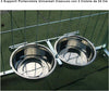 2 Porta Ciotole Doppie Universali per Box Regolabile Acciaio Diametro 24 Cm Prodotti per animali domestici/Cani/Cucce gabbiette e recinzioni/Recinti da esterno Ogomondo - Martina Franca, Commerciovirtuoso.it