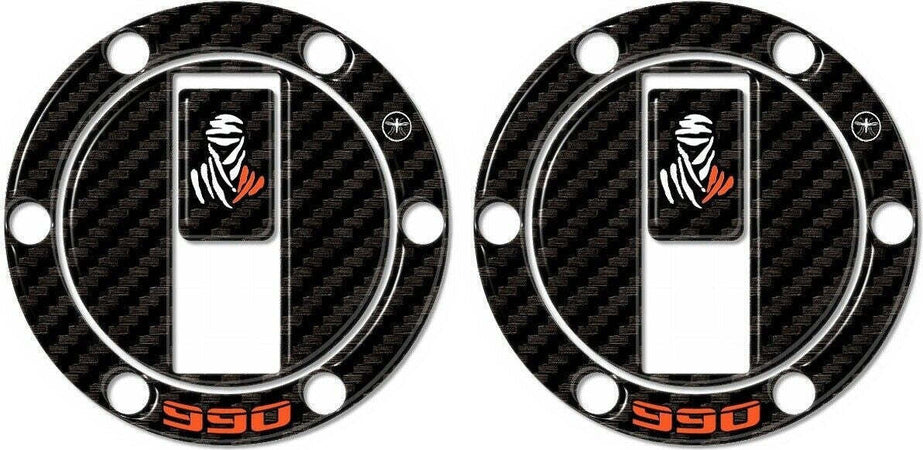 2-PROTEZIONI-TAPPI-SERBATOIO-in-gel-3D-per-MOTO-compatibili-KTM-990-ADVENTURE
