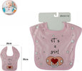 2 Pz Bavetto Bavaglino Neonato Pappa Allattamento Bambina It's A Girl 68336 Rosa Prima infanzia/Allattamento e pappa/Bavaglini/Bavaglini Trade Shop italia - Napoli, Commerciovirtuoso.it