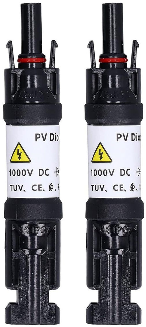 2 pz Connettore MC4 Diodo Integrato Potenza 30A 1000v per Pannello Solare