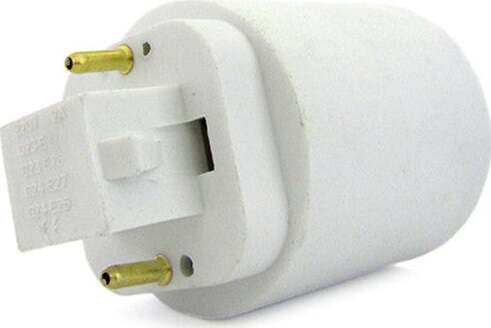 2-PZ-Convertitore-Adattatore-Portalampada-Per-Lampada-Attacco-Da-G23-2-Pin-A-E27-Ledlux