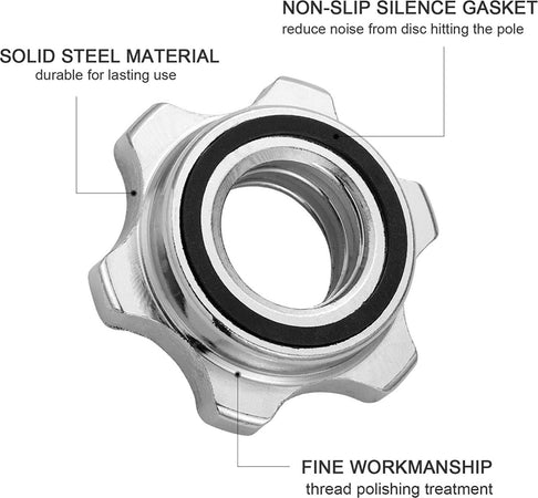 2 Pz Coppia Ricambi Accessori Per Manubrio Bilanciere Morsetto Dado A Vite 25mm Pesi Palestra Trade Shop italia - Napoli, Commerciovirtuoso.it