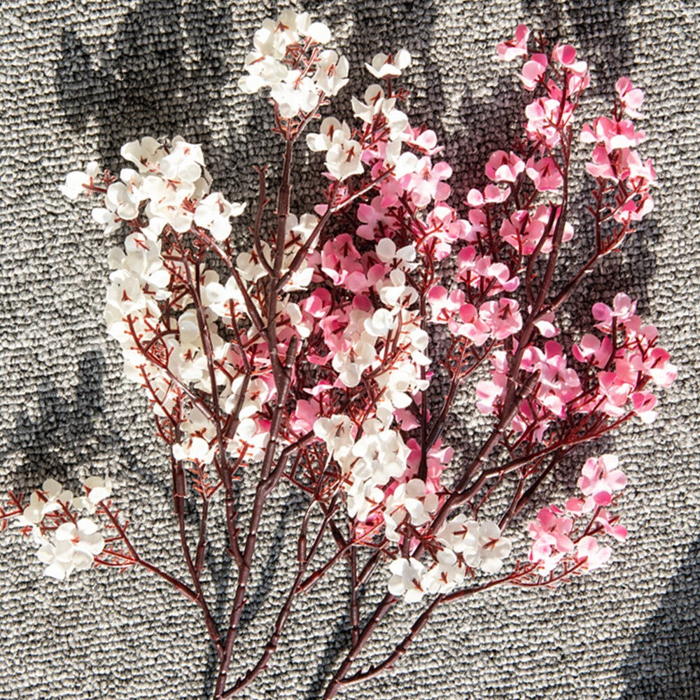 Ancokig Fiori Finti Artificiali UV Resistant - Confezione 4 Pezzi, Per Interni Ed Esterni, Colore Rosy - 3