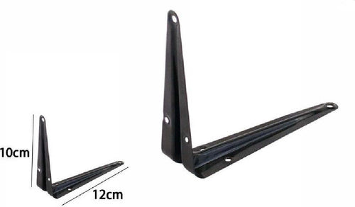 2 Pz Reggimensola Supporto Staffa Triangolare Mensola Metallo 10x12cm Nera 07914 Casa, arredamento e bricolage > Arredamento > Reggimensola Trade Shop italia - Napoli, Commerciovirtuoso.it