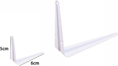 2 Pz Reggimensola Supporto Staffa Triangolare Mensola Metallo 5x6cm Bianca 07904 Casa, arredamento e bricolage > Arredamento > Reggimensola Trade Shop italia - Napoli, Commerciovirtuoso.it