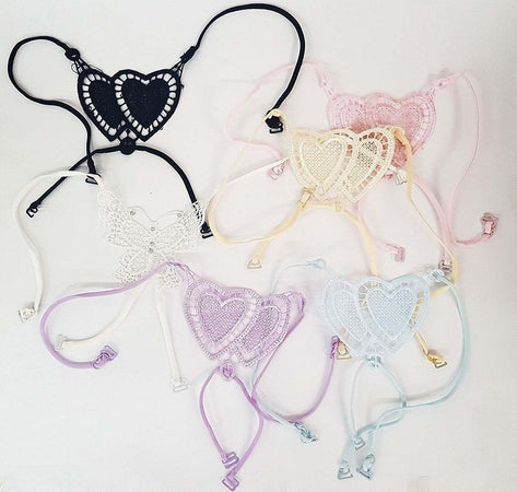 2 PZ. SPALLINE INTRECCIO CUORE FARFALLA REGGISENO BRETELLE SCOLLO POSTERIORE Moda/Donna/Abbigliamento/Abbigliamento da notte lingerie e intimo/Lingerie & Intimo/Accessori/Spalline e cinghie Trade Shop italia - Napoli, Commerciovirtuoso.it