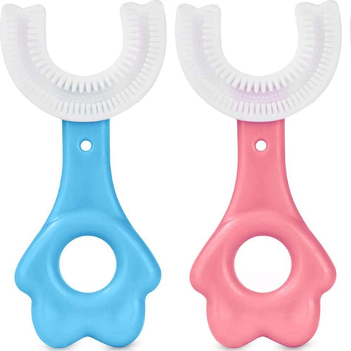 2 Pz Spazzolino Da Denti Per Bambini 2-6 Anni A Forma Di U Setole In Silicone Salute e cura della persona/Cura di bambini e neonati/Igiene dentale/Igiene dentale dei bambini/Spazzolini da denti/Spazzolini da denti manuali Trade Shop italia - Napoli, Commerciovirtuoso.it