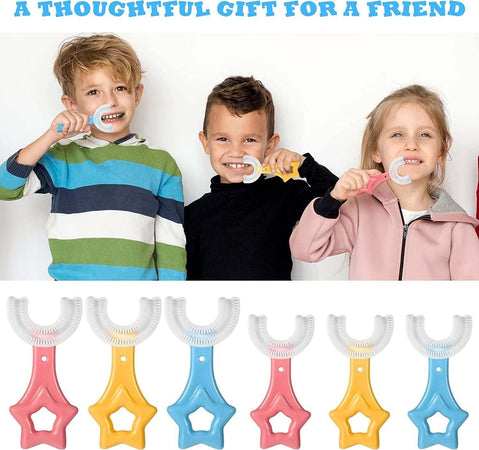2 Pz Spazzolino Da Denti Per Bambini 2-6 Anni A Forma Di U Setole In Silicone Salute e cura della persona/Cura di bambini e neonati/Igiene dentale/Igiene dentale dei bambini/Spazzolini da denti/Spazzolini da denti manuali Trade Shop italia - Napoli, Commerciovirtuoso.it