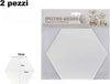 2 Pz Specchio Adesivo Esagonale Adesiva Murale Arredamento Casa 21x18x10cm 70875 Casa, arredamento e bricolage > Decorazione della casa Trade Shop italia - Napoli, Commerciovirtuoso.it
